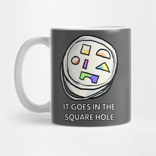 square hole Mug